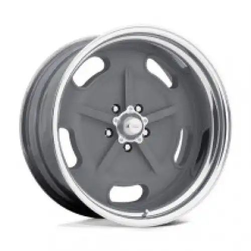 American racing VN470 SALT FLAT MAG GRAY W/ CENTER POLISHED BARREL 5x120.65 15R 8 83.06 BNK