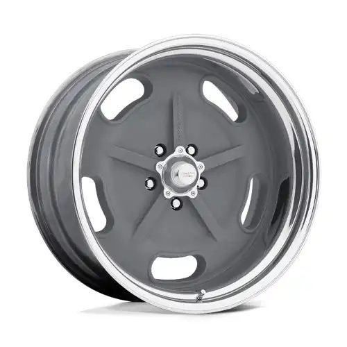 American racing VN470 SALT FLAT MAG GRAY W/ CENTER POLISHED BARREL 5x120.65 17R 7 83.06 6