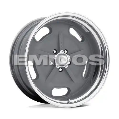 American racing VN470 SALT FLAT MAG GRAY W/ CENTER POLISHED BARREL 5x120.65 17R 7 83.06 6
