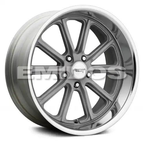 American racing VN507 RODDER VINTAGE SILVER W/ DIAMOND CUT LIP 5x120.65 20R 9.5 72.56 BNK