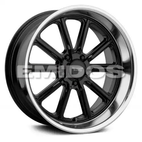American racing VN507 RODDER GLOSS BLACK W/ DIAMOND CUT LIP 5x120.65 17R 7 72.56 BNK