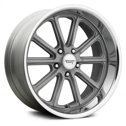 American racing VN507 RODDER VINTAGE SILVER W/ DIAMOND CUT LIP 5x120.65 18R 8 72.56 BNK