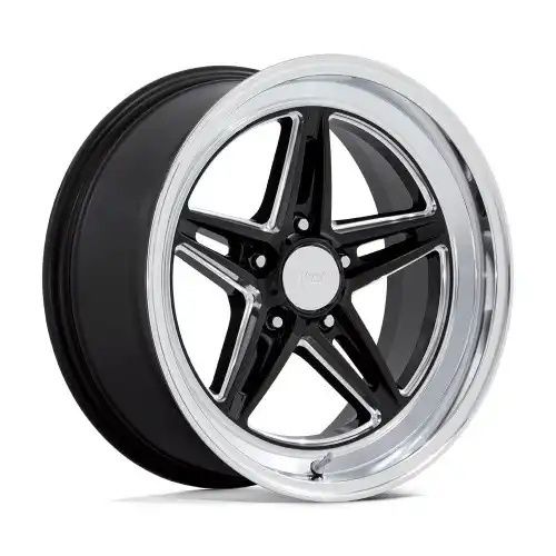 American racing VN514 GROOVE GLOSS BLACK W/ DIAMOND CUT LIP 5x120.65 18R 10 72.56 BNK