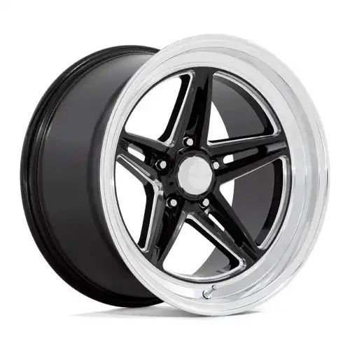 American racing VN514 GROOVE GLOSS BLACK W/ DIAMOND CUT LIP 5x120.65 18R 7 72.6 BNK