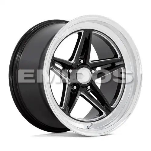 American racing VN514 GROOVE GLOSS BLACK W/ DIAMOND CUT LIP 5x120.65 18R 7 72.6 BNK