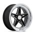 American racing VN514 GROOVE GLOSS BLACK W/ DIAMOND CUT LIP 5x120.65 20R 8.5 72.6 6