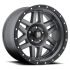 XD Series XD128 MACHETE MATTE GRAY W/ BLACK RING 6x139.7 16R 8 106.1 BNK
