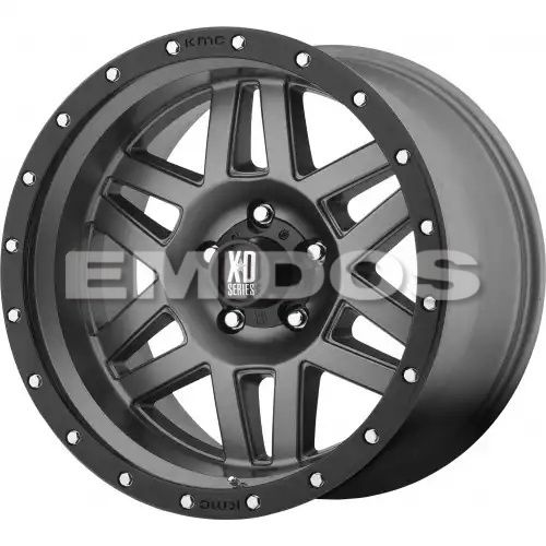 XD Series XD128 MACHETE MATTE GRAY W/ BLACK RING 5x127 17R 9 78.1 -12