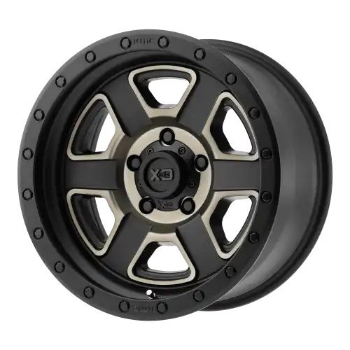 XD Series XD133 FUSION OFF-ROAD SATIN BLACK MACH W/ DARK TINT CLEAR COAT 6x139.7 18R 9 106.1 BNK