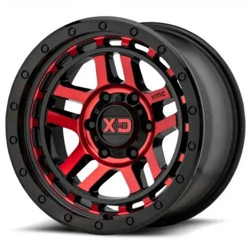 XD Series XD140 RECON GLOSS BLACK MACHINED W/ RED TINT 6x139.7 17R 8.5 106.1 18