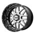 XD Series XD201 GRENADE CHROME CENTER W/ GLOSS BLACK MILLED LIP 5x139.7 20R 10 78.1 -18