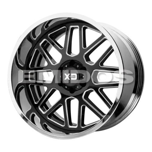 XD Series XD201 GRENADE GLOSS BLACK MILLED CENTER W/ CHROME LIP 6x135 22R 10 87.1 -18