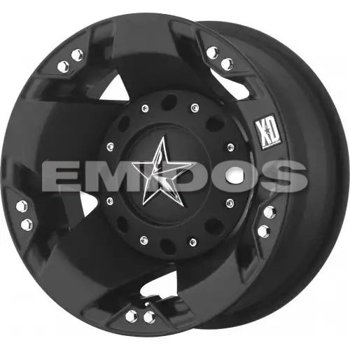 XD Series XD775 ROCKSTAR DUALLY MATTE BLACK REAR 8x165.1 17R 6 125.1 -134
