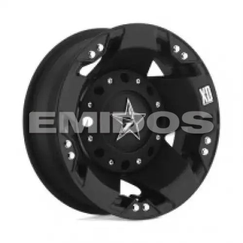 XD Series XD775 ROCKSTAR DUALLY MATTE BLACK REAR 8x200 17R 6 142 -134