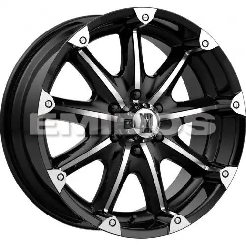 XD Series XD779 BADLANDS GLOSS BLACK MACHINED 6x135 20R 9 87.1 18