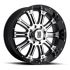 XD Series XD795 HOSS GLOSS BLACK MACHINED 8x165.1 20R 9 125.1 18
