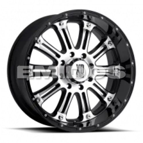 XD Series XD795 HOSS GLOSS BLACK MACHINED 6x135 17R 9 87.1 18