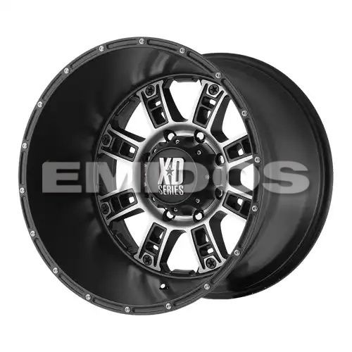 XD Series XD809 RIOT MATTE BLACK MACHINED 6x135 18R 9 87.1 18
