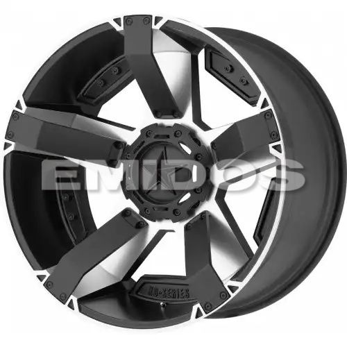 XD Series XD811 ROCKSTAR II MATTE BLACK MACHINED W/ ACCENTS 8x165.1 20R 12 130.81 -44