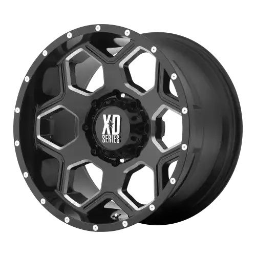 XD Series XD813 BATALLION GLOSS BLACK MILLED 8x170 17R 10 125.1 -24