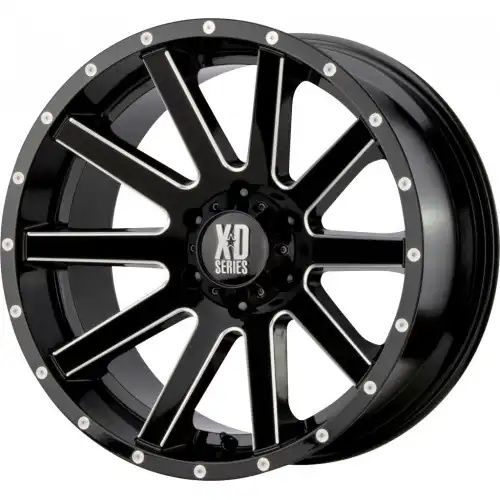 XD Series XD818 HEIST GLOSS BLACK MILLED 6x139.7 20R 9 106.1 18
