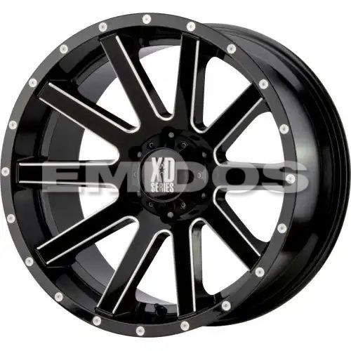 XD Series XD818 HEIST GLOSS BLACK MILLED 6x139.7 16R 8 106.1 10