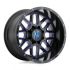 XD Series XD820 GRENADE SATIN BLACK MILLED W/ BLUE TINTED CLEAR COAT 5x127 20R 10 78.1 -24
