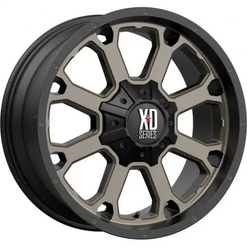 XD Series XD825 BUCK 25 MATTE BLACK W/ DARK TINT 5x139.7/150 20R 10 110.1 -24