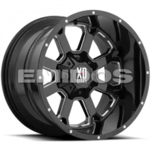 XD Series XD825 BUCK 25 GLOSS BLACK MILLED 8x170 20R 10 125.1 -24