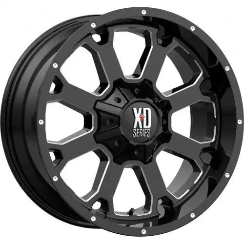 XD Series XD825 BUCK 25 GLOSS BLACK MILLED 8x180 20R 9 124.2 18