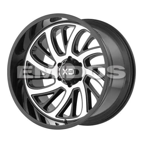 XD Series XD826 SURGE GLOSS BLACK W MACHINED FACE 8x170 20R 12 125.1 -44