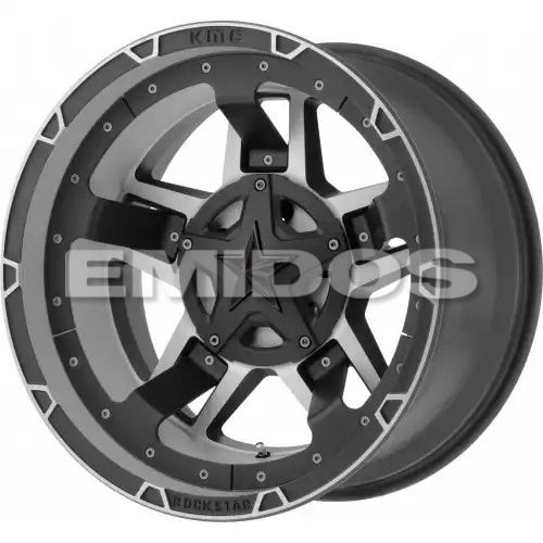 XD Series XD827 ROCKSTAR III MATTE BLACK MACHINED 6x114.3 17R 8 72.56 20