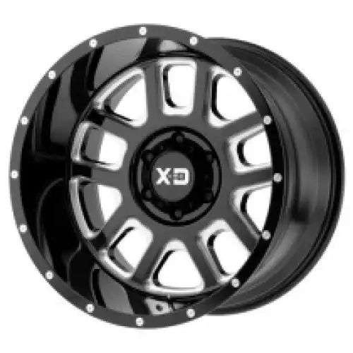 XD Series XD828 DELTA GLOSS BLACK MILLED 6x139.7 20R 12 106.1 -44