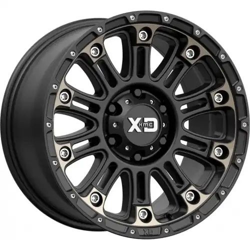 XD Series XD829 HOSS II SATIN BLACK MACH W/ DARK TINT 8x180 20R 10 124.2 -24