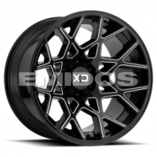 XD Series XD831 CHOPSTIX GLOSS BLACK MILLED 5x127 20R 12 72.56 -44