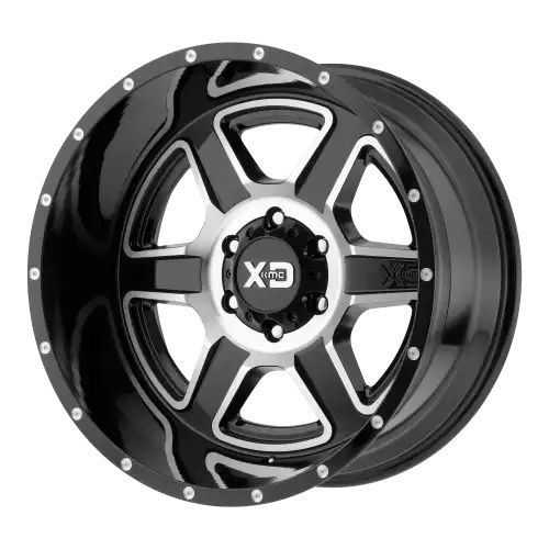 XD Series XD832 FUSION GLOSS BLACK MACHINED 8x165.1 20R 9 125.1 -12