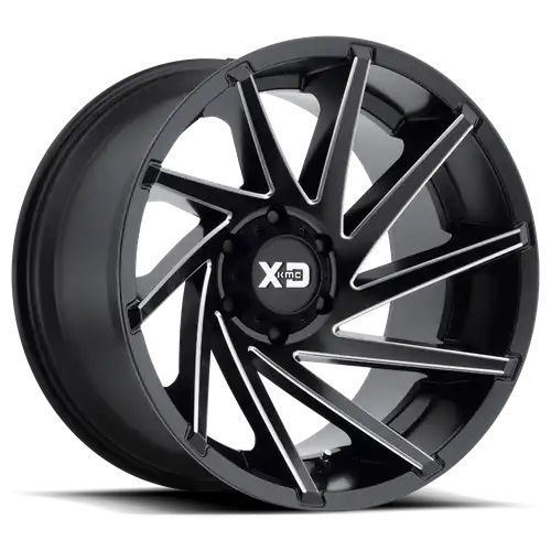 XD Series XD834 CYCLONE SATIN BLACK MILLED 5x127 20R 10 72.56 -18