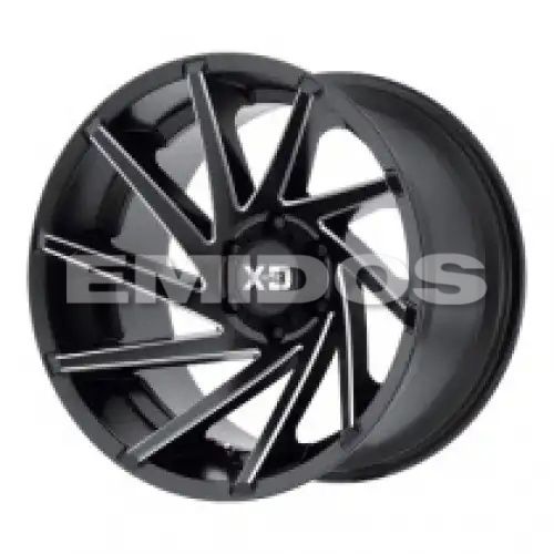 XD Series XD834 CYCLONE SATIN BLACK MILLED 8x165.1 20R 10 125.1 -18