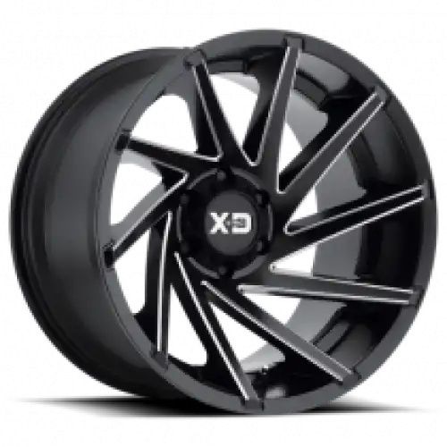 XD Series XD834 CYCLONE SATIN BLACK MILLED 6x135 20R 9 87.1 18