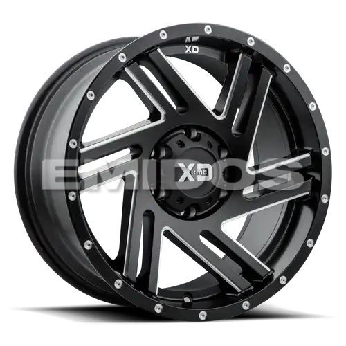 XD Series XD835 SWIPE SATIN BLACK MILLED 8x170 17R 9 125.1 18