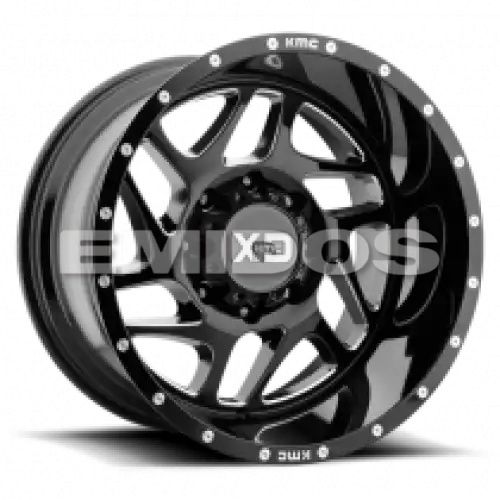 XD Series XD836 FURY GLOSS BLACK MILLED 6x139.7 20R 12 106.1 -44