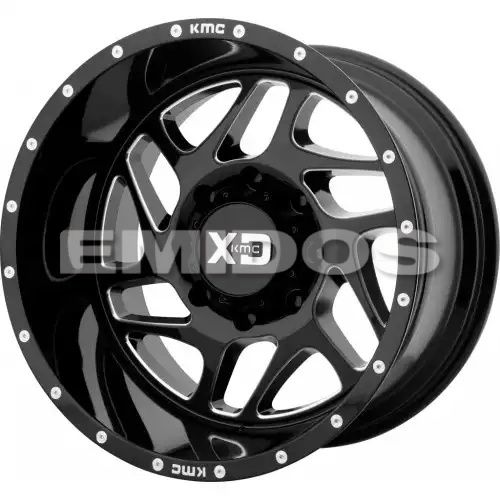 XD Series XD836 FURY GLOSS BLACK MILLED 8x165.1 20R 9 125.1 BNK