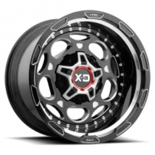 XD Series XD837 DEMODOG GLOSS BLACK MILLED 5x139.7/150 20R 9 110.1 BNK