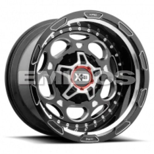 XD Series XD837 DEMODOG GLOSS BLACK MILLED 5x139.7/150 20R 9 110.1 BNK