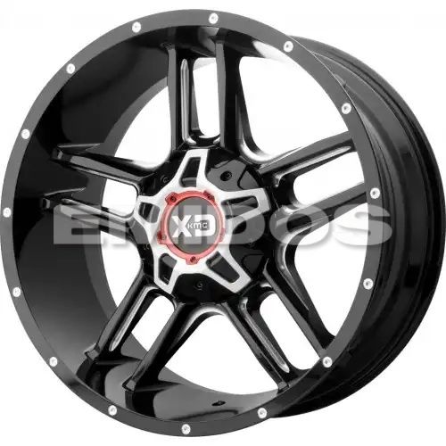 XD Series XD839 CLAMP GLOSS BLACK MILLED 6x135/139.7 20R 9 106.1 18