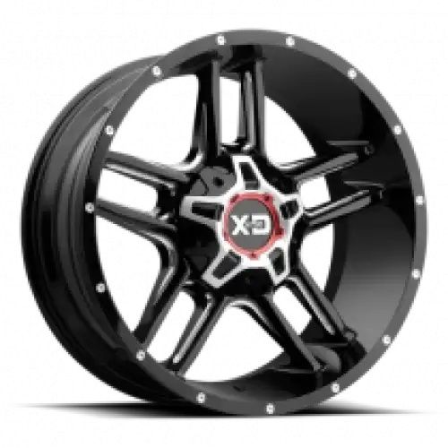XD Series XD839 CLAMP GLOSS BLACK MILLED 6x114.3/139.7 20R 9 93.1 18