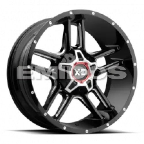 XD Series XD839 CLAMP GLOSS BLACK MILLED 6x114.3/139.7 20R 9 93.1 18