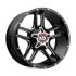 XD Series XD839 CLAMP GLOSS BLACK MILLED 8x165.1 20R 9 125.1 BNK