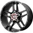 XD Series XD839 CLAMP GLOSS BLACK MILLED 8x180 20R 9 124.2 18