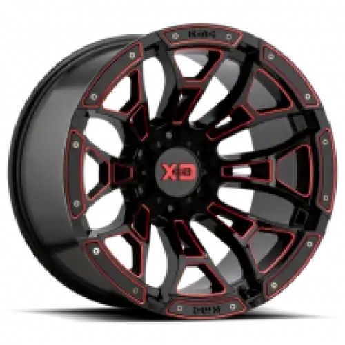 XD Series XD841 BONEYARD GLOSS BLACK MILLED W/ RED TINT 6x135 20R 10 87.1 -18